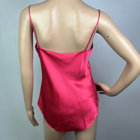 NEW CINQ A SEPT REVOLVE PINK SILK COWL NECK TOP - Picture 7 of 8